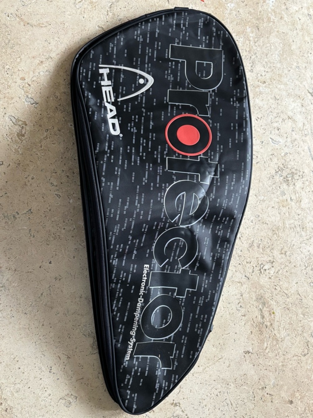 HEAD Black Duffel-Style Racket Cover with Red Accent